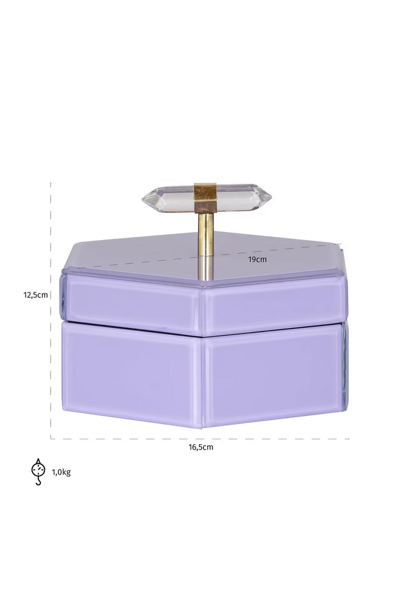 Purple Hexagon Storage Box | OROA Jutta | Oroatrade.com