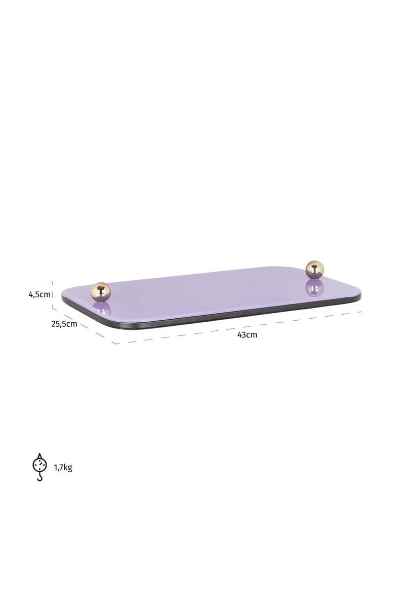 Purple Glass Tray | OROA Judy | Oroatrade.com