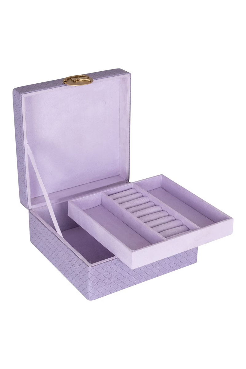 Purple Lattice Jewelry Box | OROA Joelle | Oroatrade.com