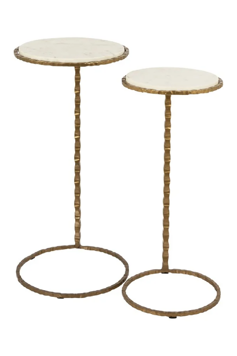 Marble Top End Table Set (2) | OROA Scofield | Oroatrade.com