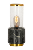 Black Marble Cylinder Table Lamp | Richmond Interiors Conan | Oroatrade.com