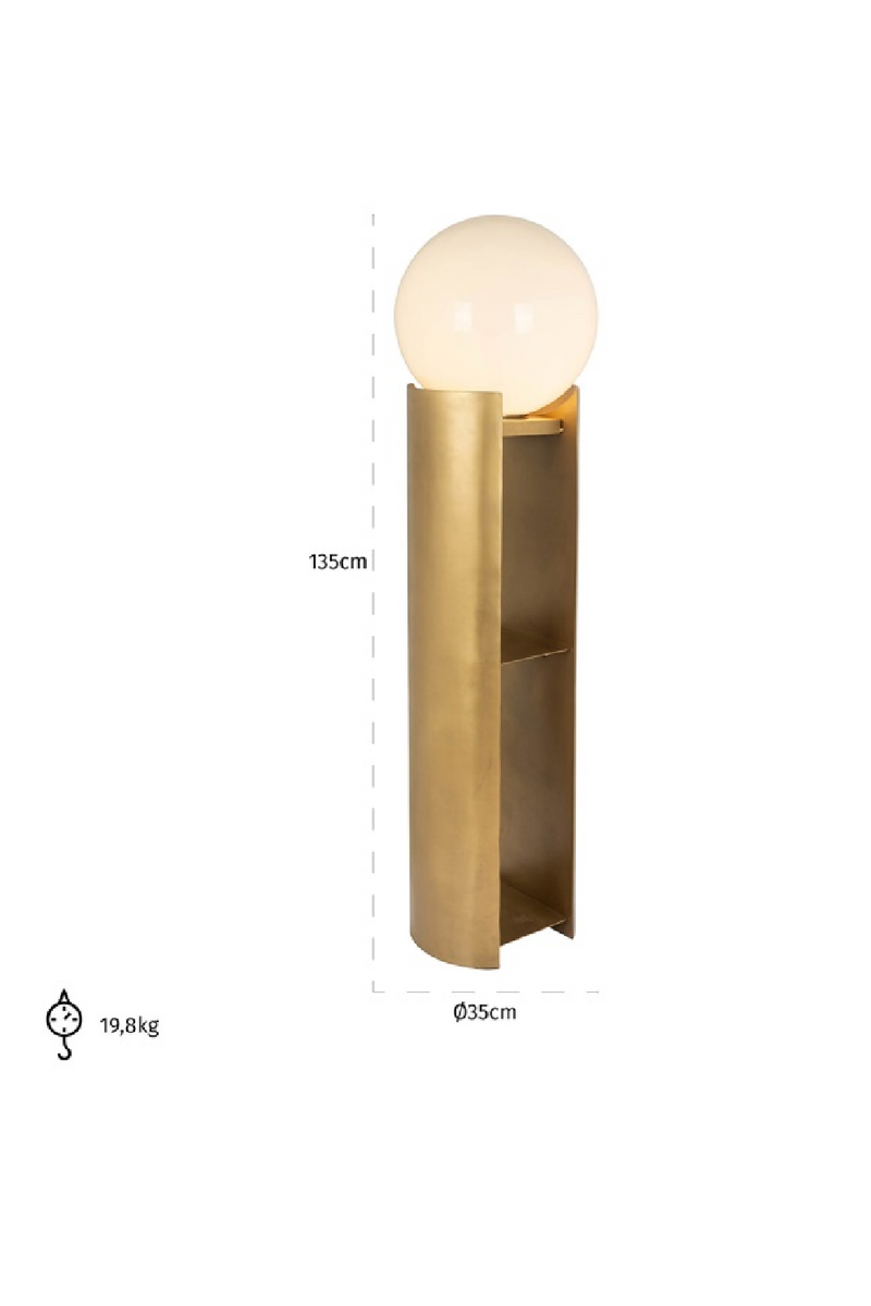 Glass Orb Floor Lamp | OROA Verdon | Oroatrade.com