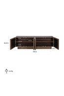 Mango Wood 4-Door TV Unit | Richmond Interiors Bryant | Oroatrade.com