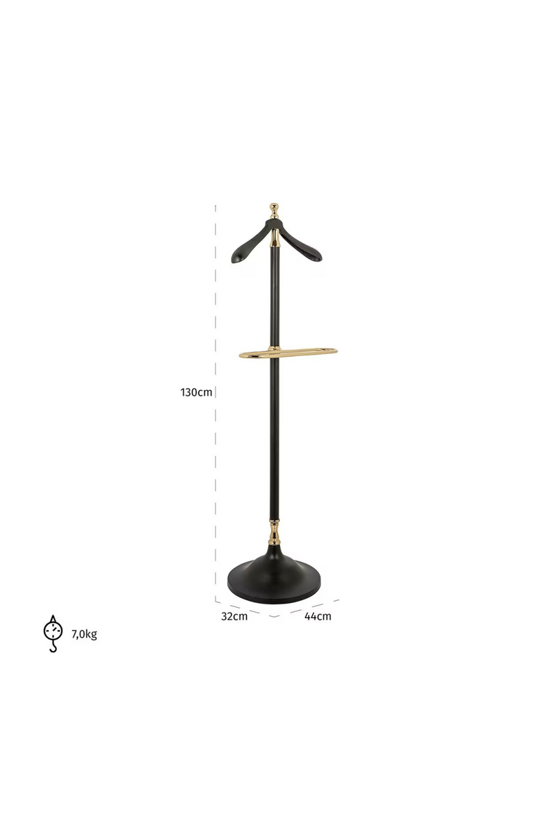 Black Aluminum Coat Rack | OROA Balley | Oroatrade.com