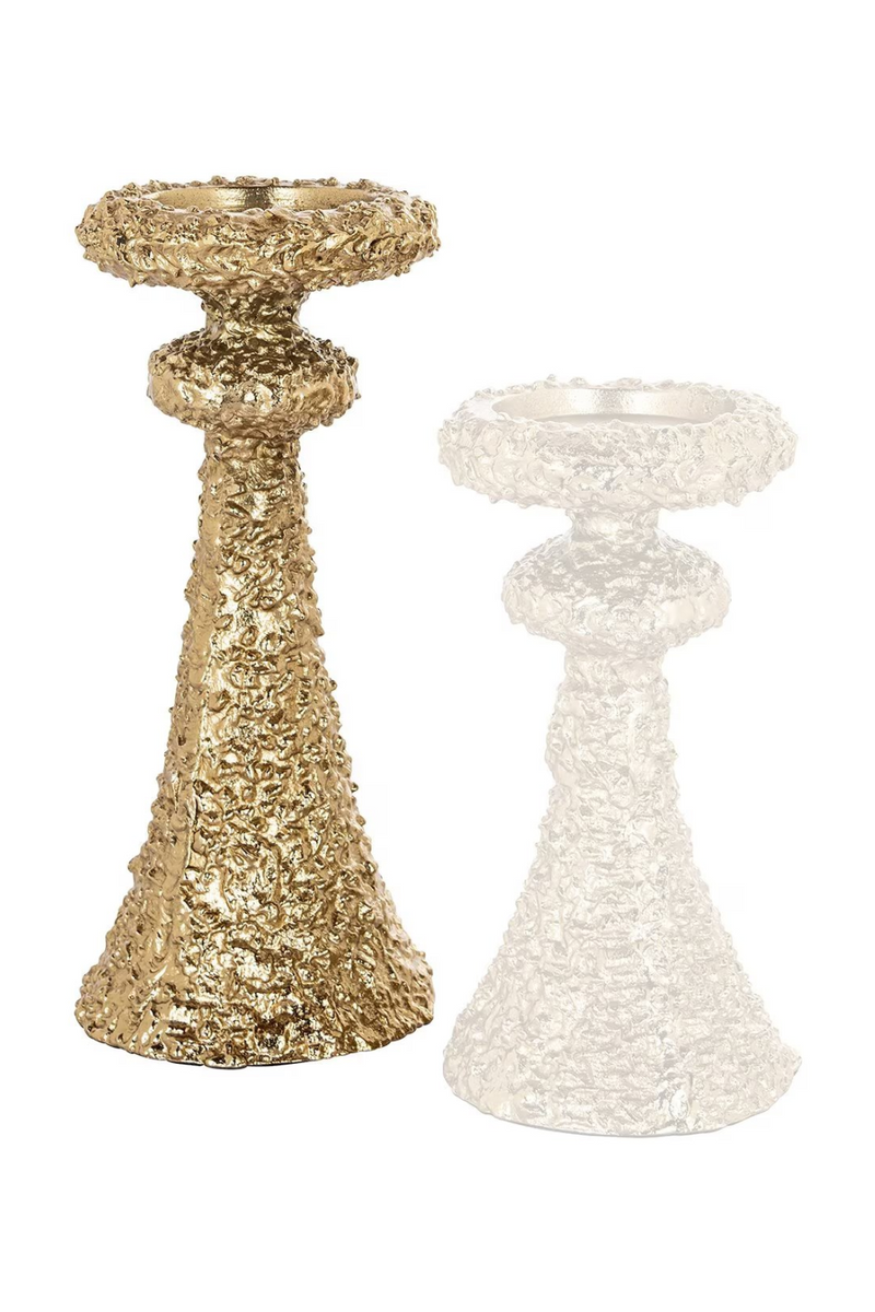 Gold Textured Candle Holder | OROA July | Oroatrade.com