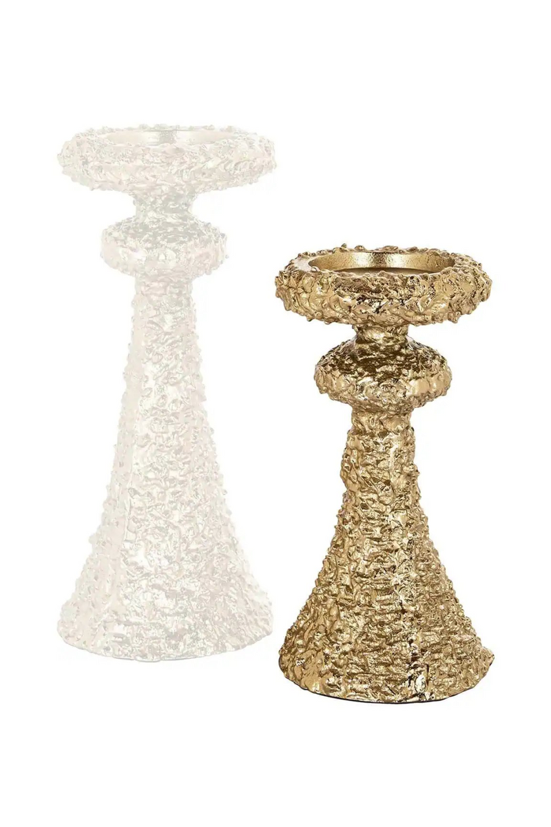 Gold Textured Candle Holder | OROA July | Oroatrade.com