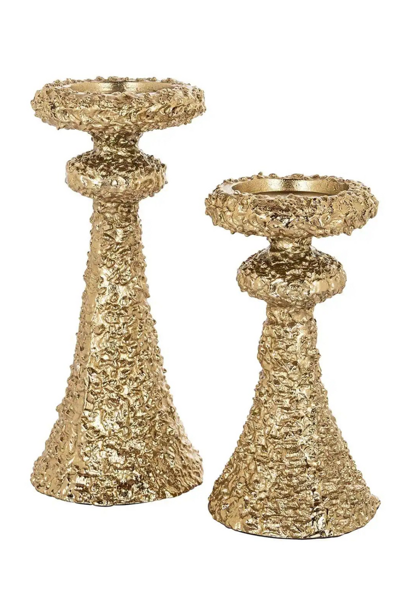 Gold Textured Candle Holder | OROA July | Oroatrade.com