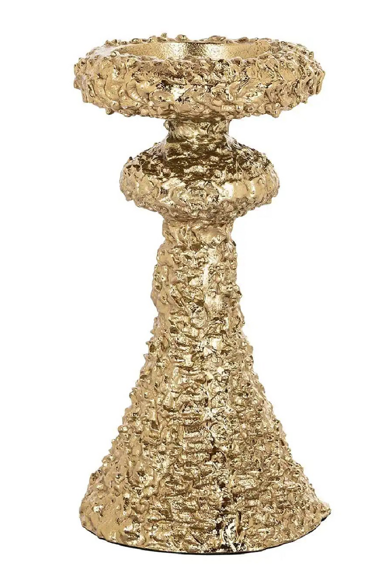 Gold Textured Candle Holder | OROA July | Oroatrade.com