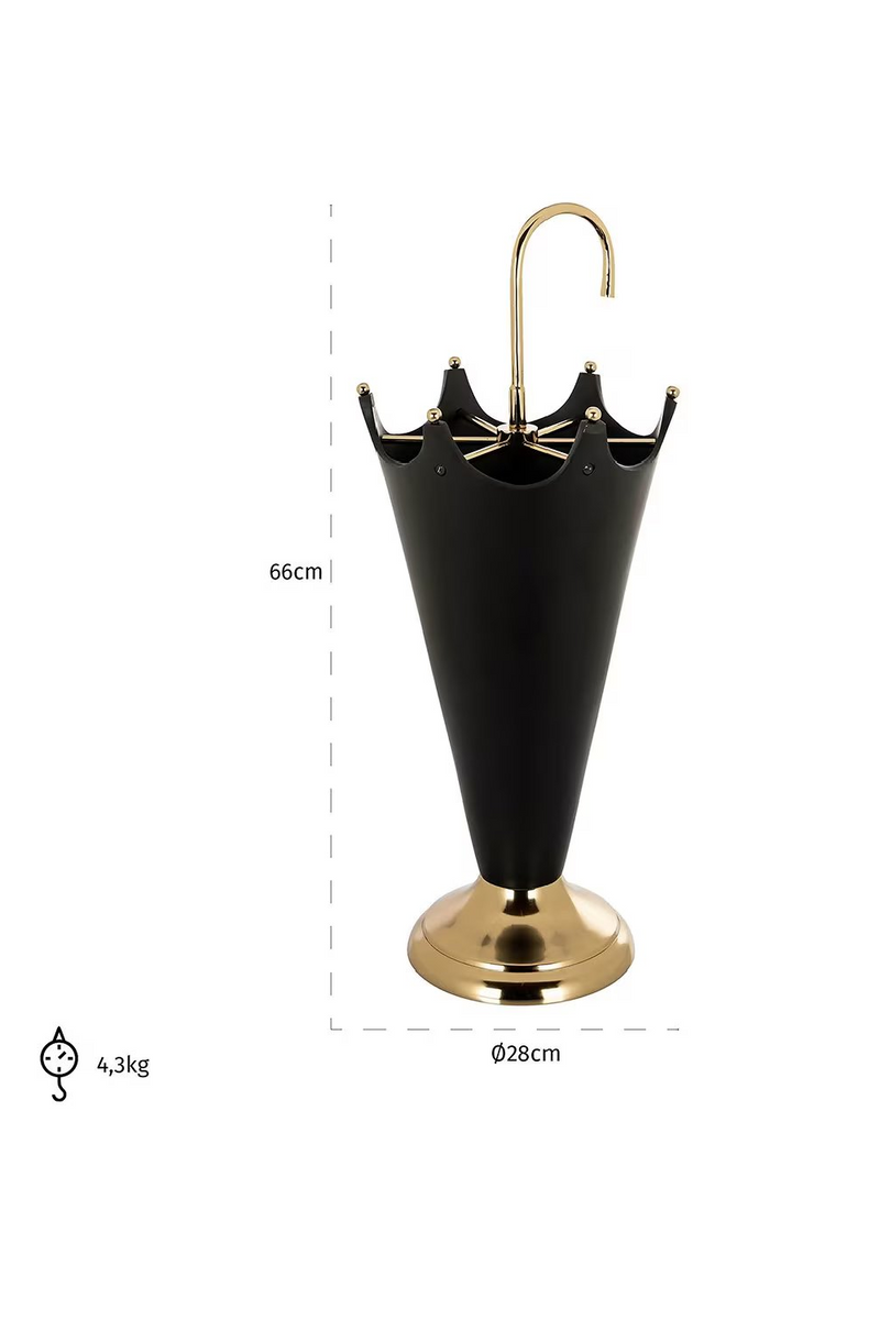 Black Aluminum Umbrella Stand | OROA  Jytte | Oroatrade.com