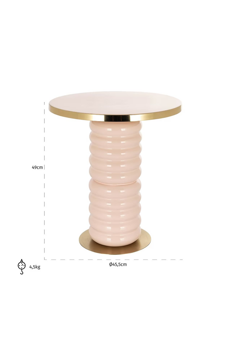 Pink Pedestal End Table | OROA Bonsai | Oroatrade.com