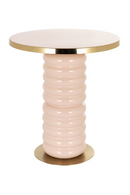 Pink Pedestal End Table | Richmond Interiors Bonsai | Oroatrade.com