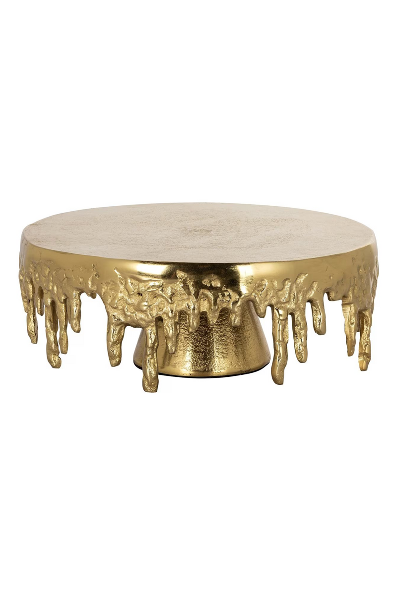 Gold Drip Cakeplate | OROA Carmona | Oroatrade.com