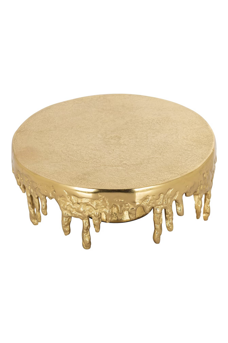 Gold Drip Cakeplate | OROA Carmona | Oroatrade.com