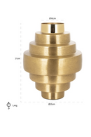 Brass Plated Layer Vase | Richmond Interiors Akelei | Oroatrade.com
