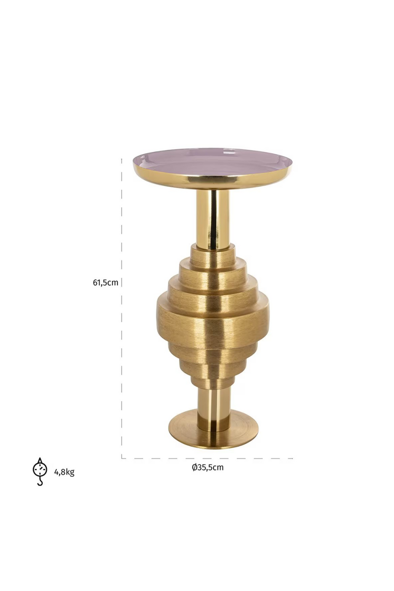 Gold Sculptural End Table | OROA Empire | Oroatrade.com