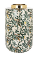 Green Leaves Enamel Vase | Richmond Interiors Omono | Oroatrade.com