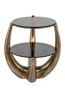 Gold 2-Layer End Table | Richmond Interiors Aida | Oroatrade.com