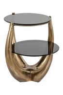 Gold 2-Layer End Table | Richmond Interiors Aida | Oroatrade.com