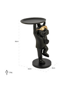 Dog Sculpture Black End Table | Richmond Interiors Bullie | Oroatrade.com