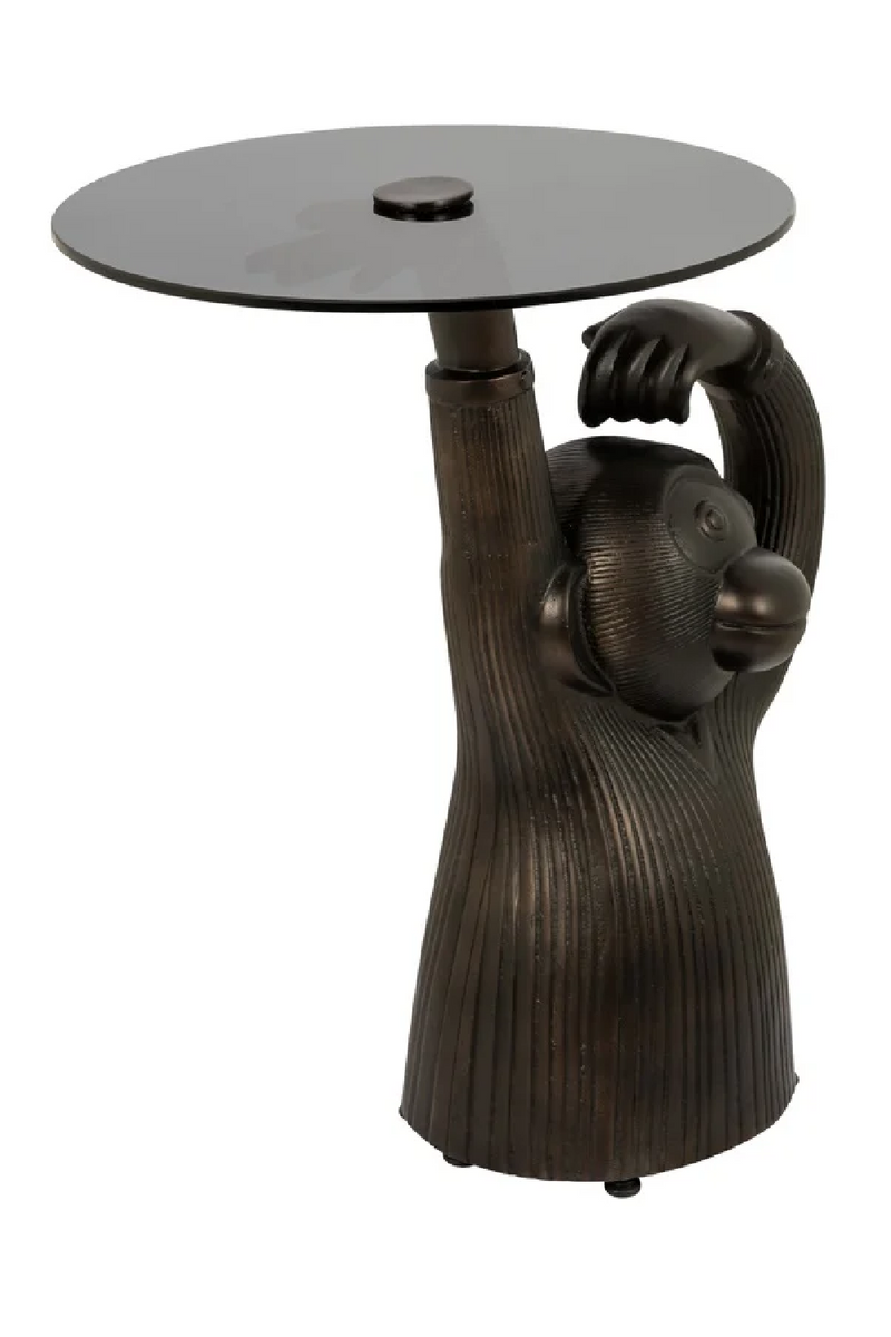 Bronze Sculpture End Table | OROA Ape | Oroatrade.com