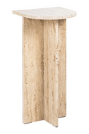 Travertine Modern End Table | Richmond Interiors Costello | Oroatrade.com