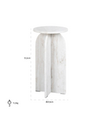 Beige Marble Round End Table | Richmond Interiors Luciano | Oroatrade.com