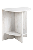 Marble Semi-Circle End Table | Richmond Interiors Lansky | Oroatrade.com