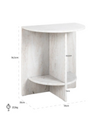 Marble Semi-Circle End Table | Richmond Interiors Lansky | Oroatrade.com