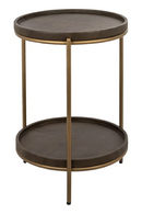 Brown Leather End Table | Richmond Interiors Zillon | Oroatrade.com