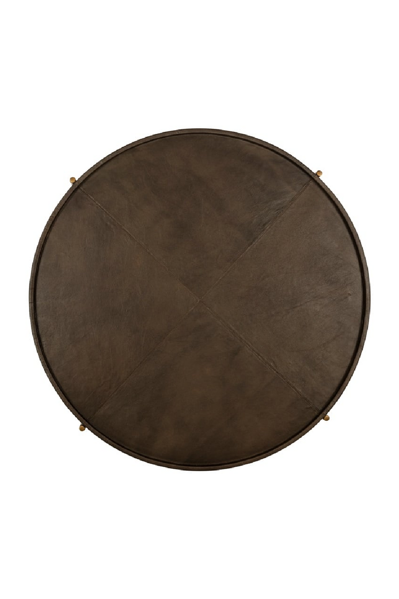 Brown Leather Coffee Table | OROA Zillon | Oroatrade.com