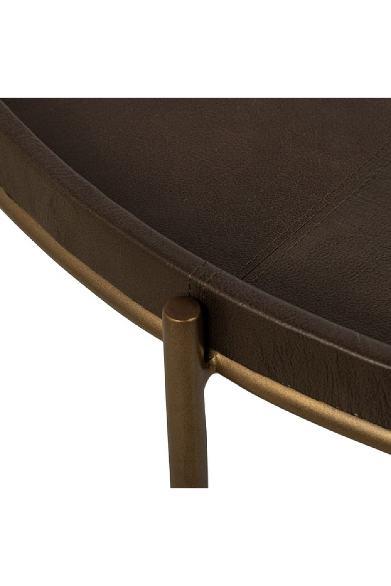 Brown Leather Coffee Table | OROA Zillon | Oroatrade.com