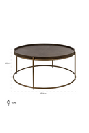 Brown Leather Coffee Table | Richmond Interiors Zillon | Oroatrade.com