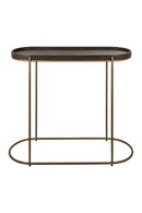 Brown Leather Console Table | Richmond Interiors Zillon | Oroatrade.com