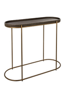 Brown Leather Console Table | Richmond Interiors Zillon | Oroatrade.com