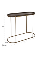Brown Leather Console Table | Richmond Interiors Zillon | Oroatrade.com