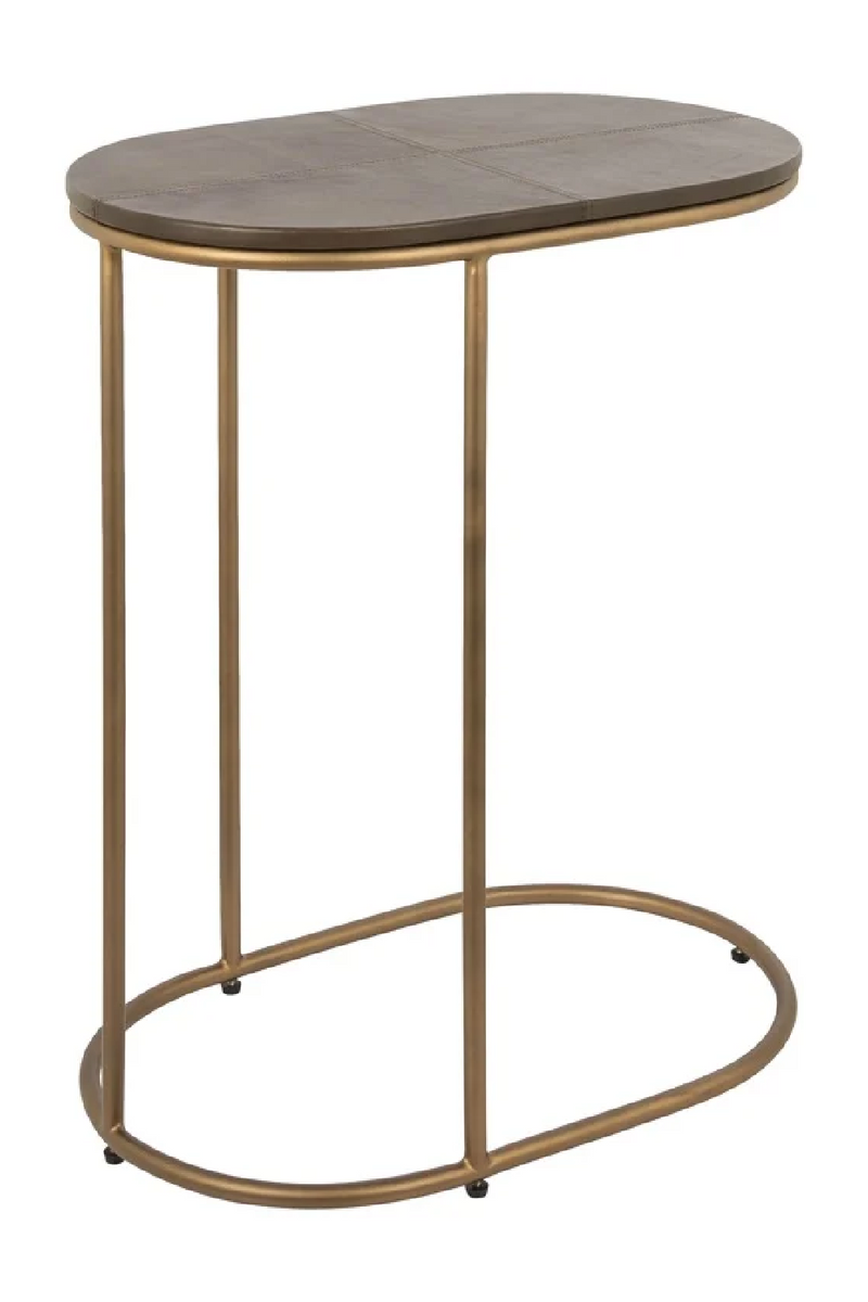 Brown Leather Sofa Table | OROA Zillon | Oroatrade.com