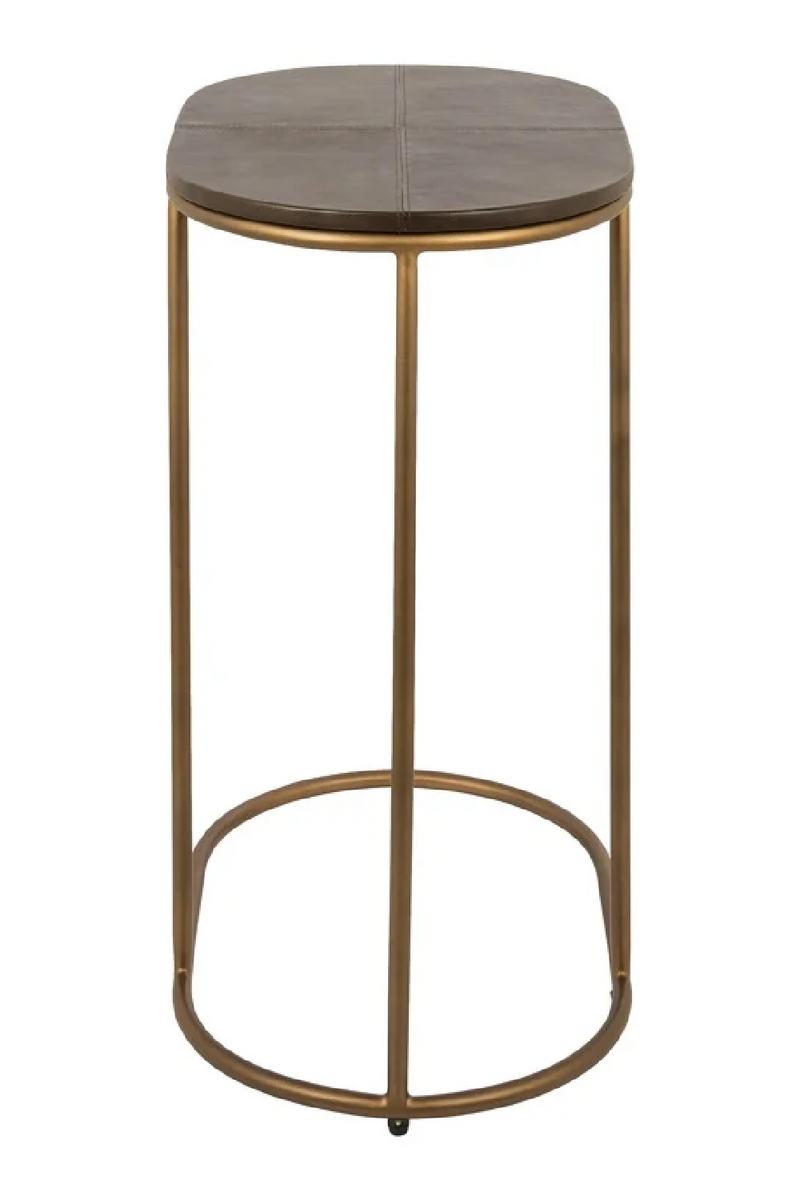 Brown Leather Sofa Table | OROA Zillon | Oroatrade.com