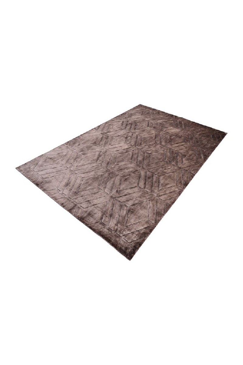 Brown Viscose Carpet 6'5" x 10' | OROA Yoeri | Oroatrade.com