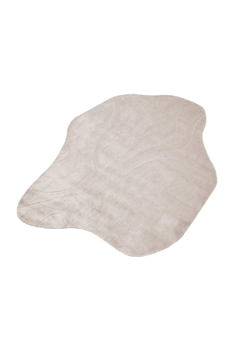 Organic-Shaped Viscose Carpet | OROA Addison | Oroatrade.com