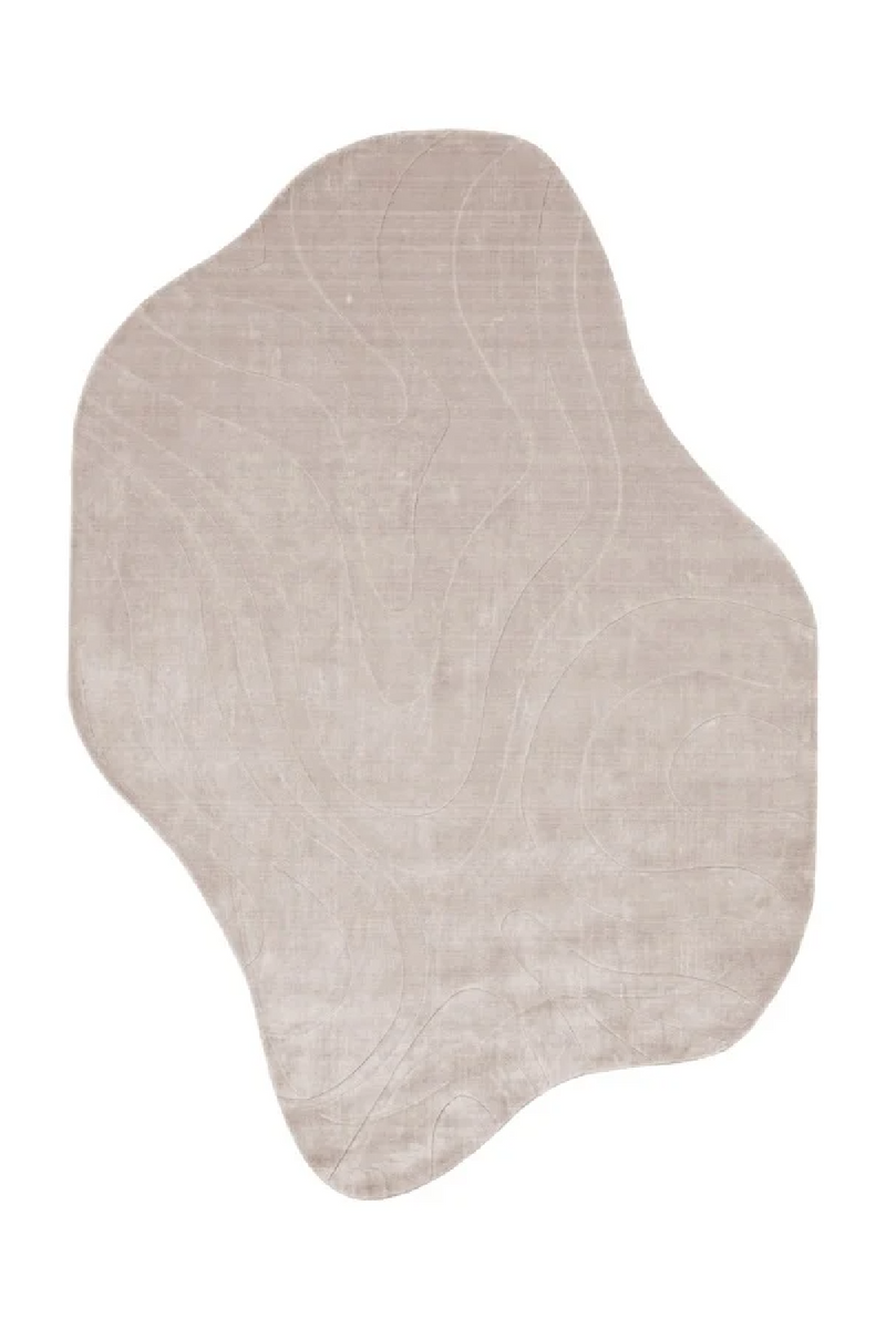 Organic-Shaped Viscose Carpet | OROA Addison | Oroatrade.com