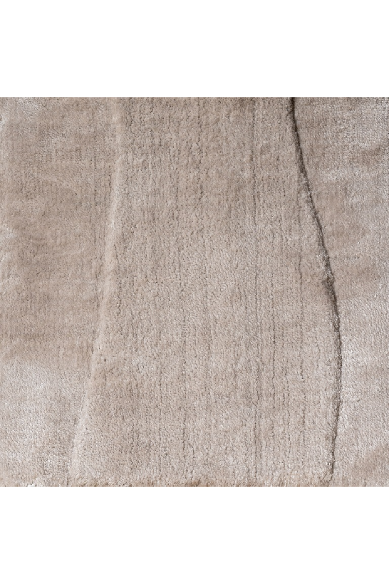 Beige Viscose Round Carpet | OROA Addison | Oroatrade.com