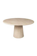 Travertine Pedestal Dining Table | Richmond Interiors Fictus | Oroatrade.com