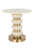 White Marble Side Table | Richmond Interiors Boann | Oroatrade.com