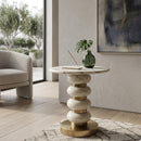 White Marble Side Table | Richmond Interiors Boann