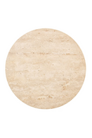 Travertine Pedestal End Table | Richmond Interiors Kibo | Oroatrade.com