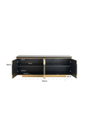 Gold 4-Door Sideboard | Richmond Interiors Finsbury | Oroatrade.com