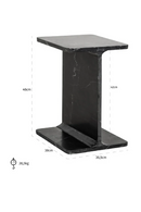 Black Marble End Table | Richmond Interiors Benson | Oroatrade.com