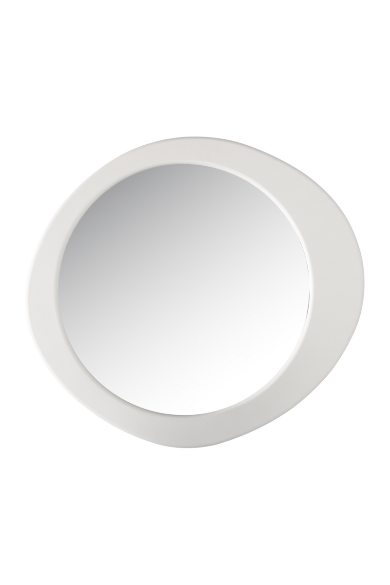 White Asymmetrical Mirror | OROA Bloomstone | Oroatrade.com