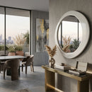 White Asymmetrical Mirror | Richmond Interiors Bloomstone