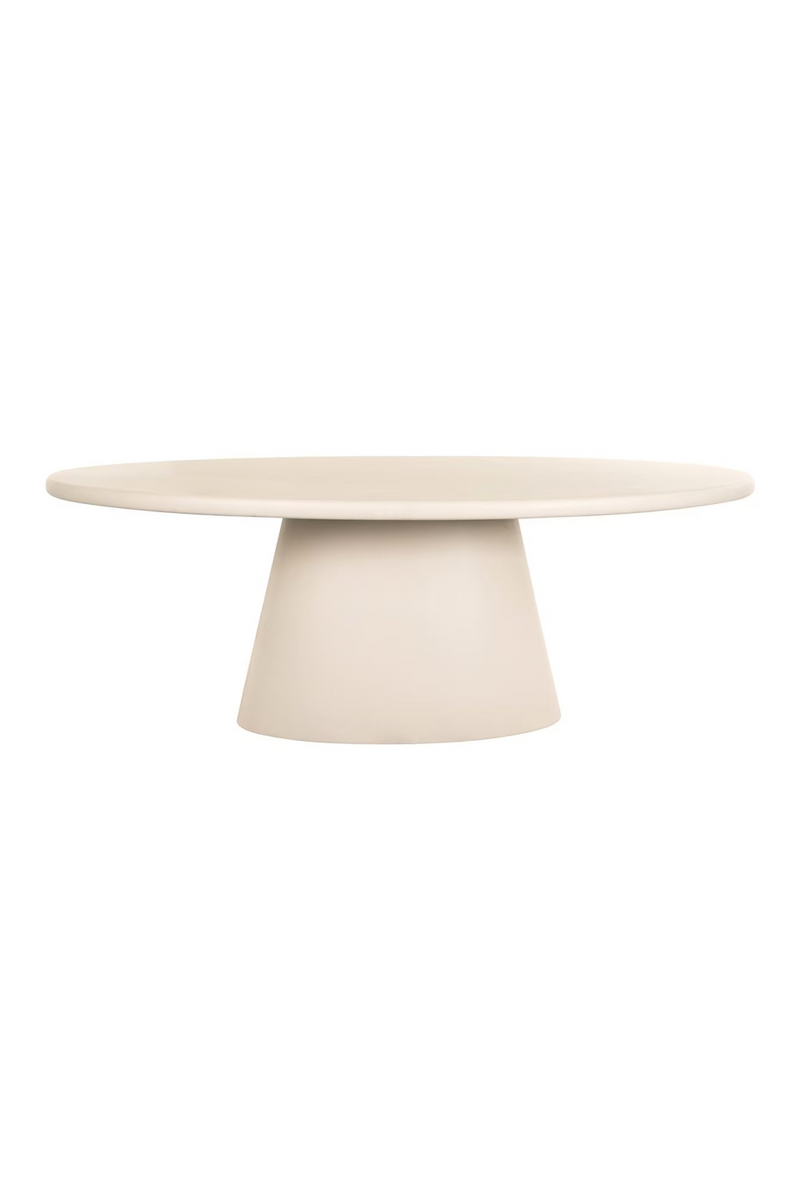 Beige Pedestal Dining Table | OROA Clayton | Oroatrade.com